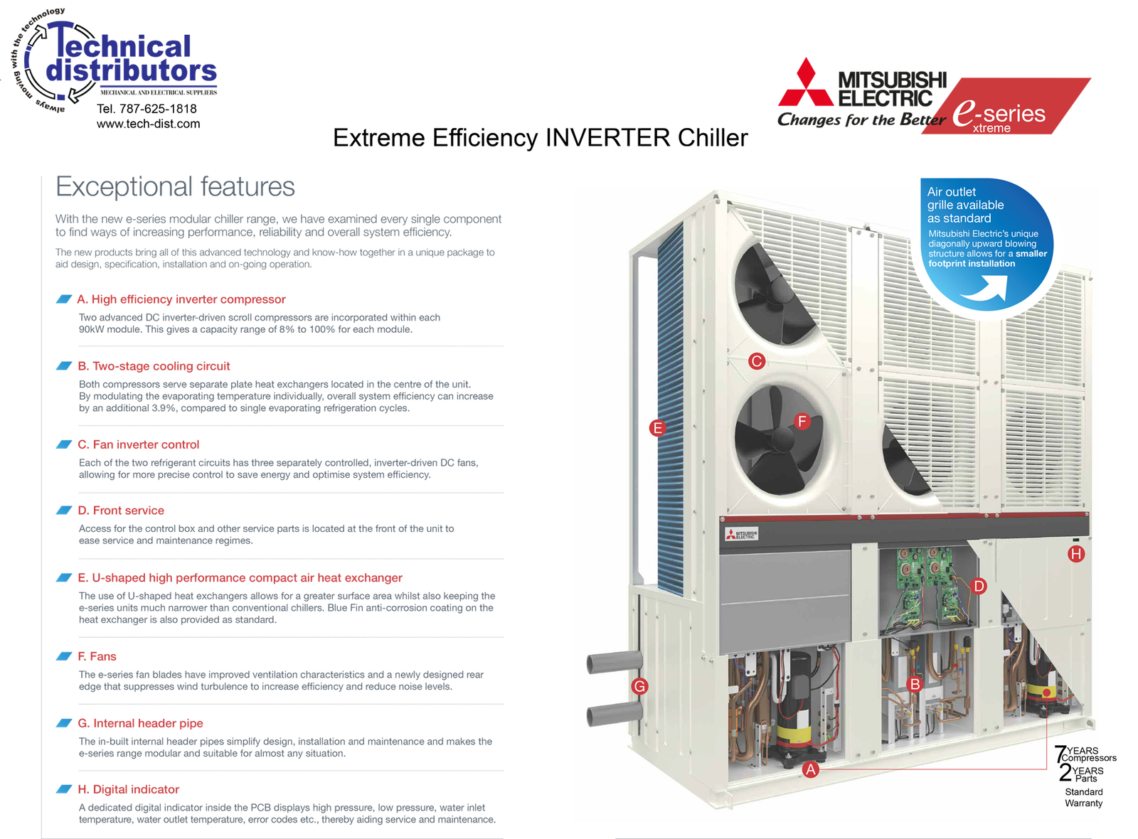 Chiller Mitsubishi Electric Technical Distributors Inc 
